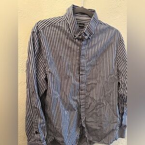 Five Four Blue and White Casual Long Sleeved Button Down Shirt Mens Sz L